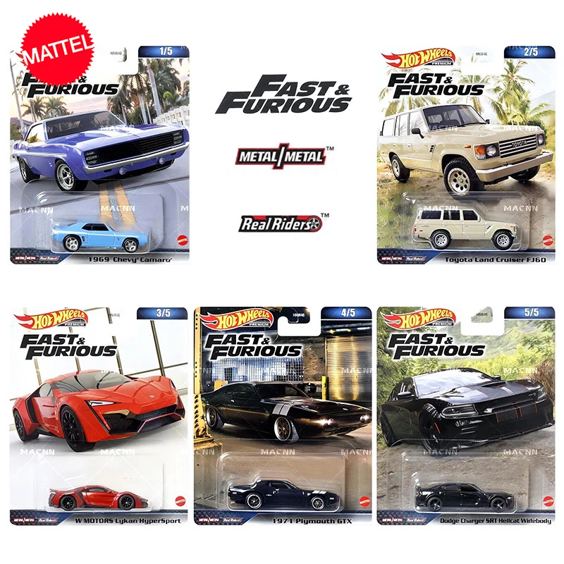 Hot Wheels Velozes e Furiosos 70 Carros de CARREGADOR CURTO 1:64 Modelo  Fundido De Metal