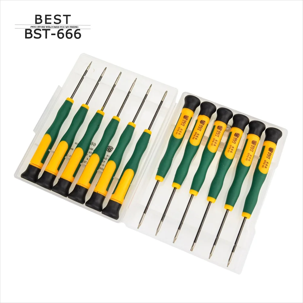 BST-666 Precision 12 in 1 Screwdriver Set Mobile Phone PC Ta