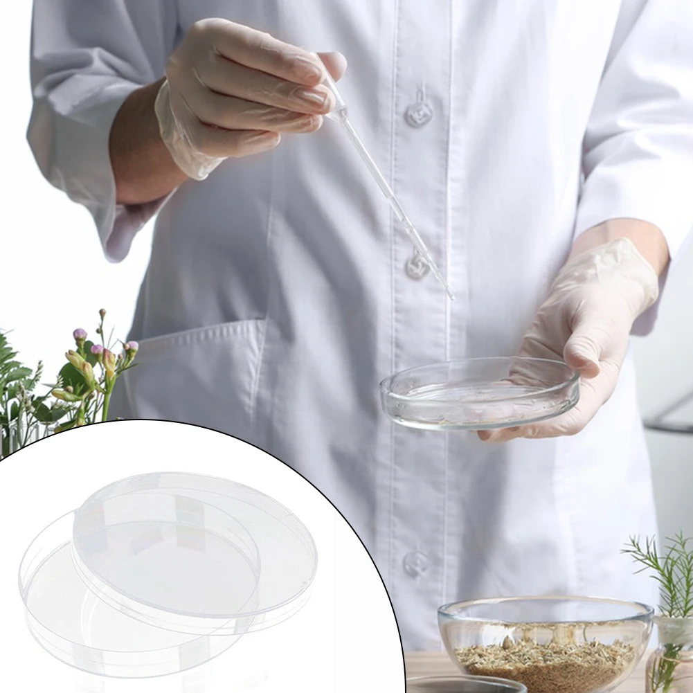 

50pcs Sterile Petri Dishes With Lid Multi-purpose Cell-Culture Petri Dish For Microbiology Studies