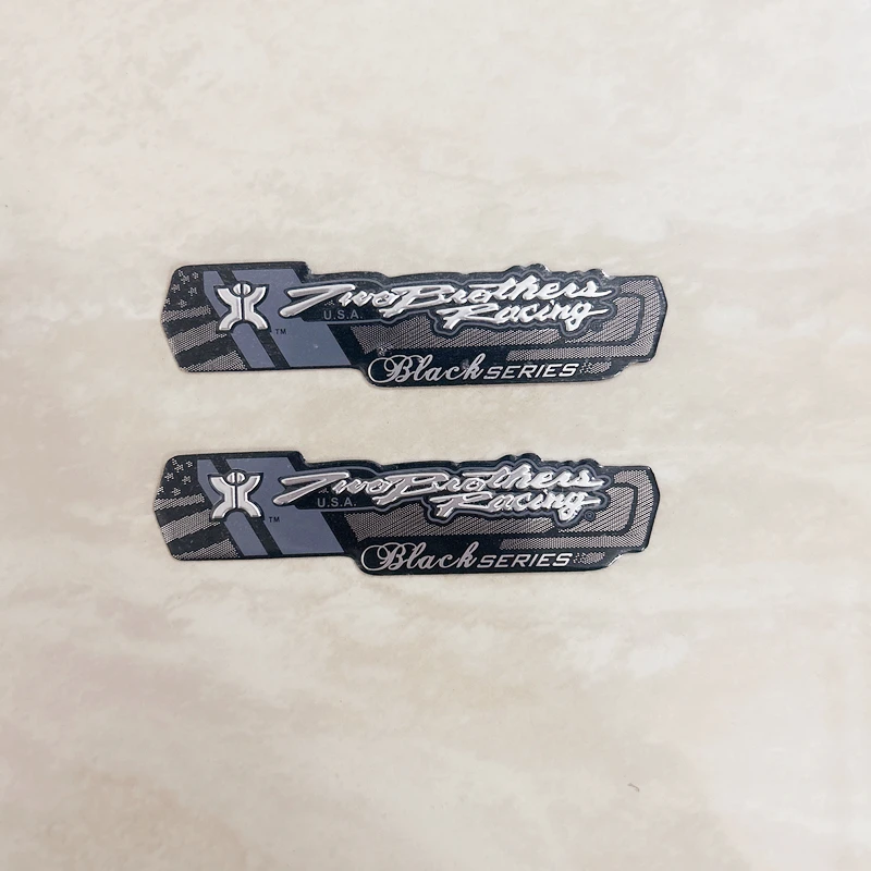 

Мотоциклетные наклейки 2 шт., два брата, гоночный алюминиевый сплав, термостойкий выхлопной мотоцикл, фотоскутер