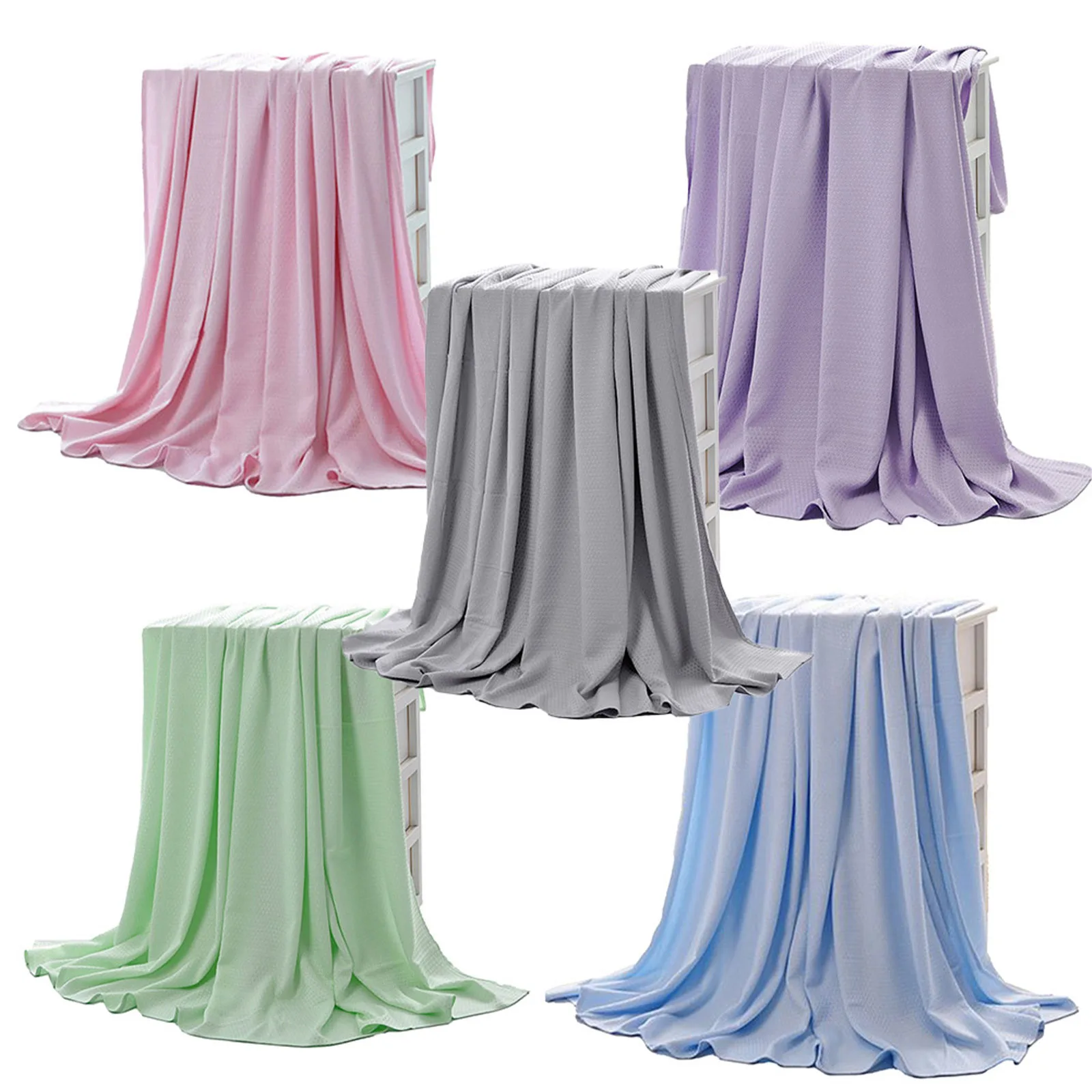 

Bamboo Fiber Blanket Soft Adult Bed Sofa Cover Warm Smooth Bedroom Air Conditioning Blanket Summer Cool Blanket