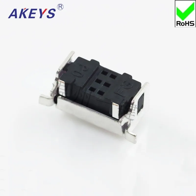 10 шт. Тактовый переключатель TS-B024 с 2 ножками, патч 3*6 квадратный штамп с кронштейном, боковое нажатие SMT индукционная плита аксессуары кнопка включения.