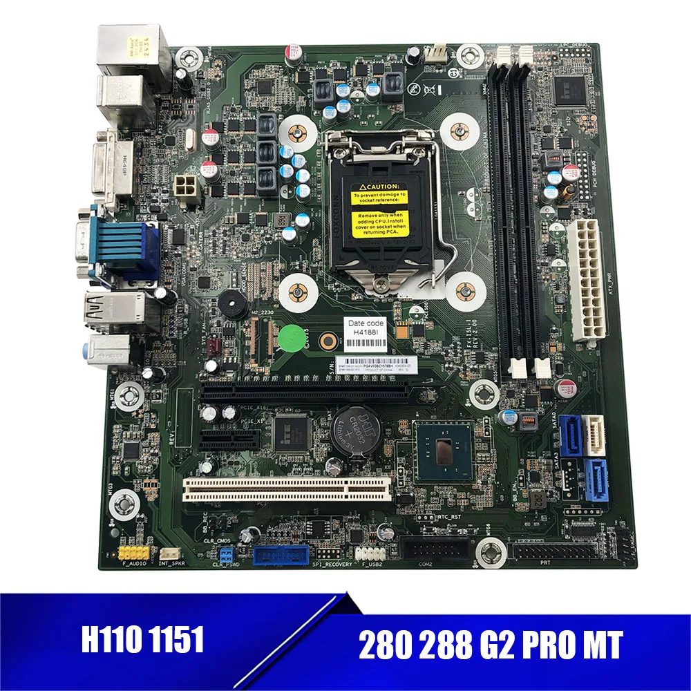 High Quality for HP 911999-001 828984-003 H110 1151 DDR4 Desktop Mainboard 280 288 G2 PRO MT REV: 2.0 Pre-Shipment Test