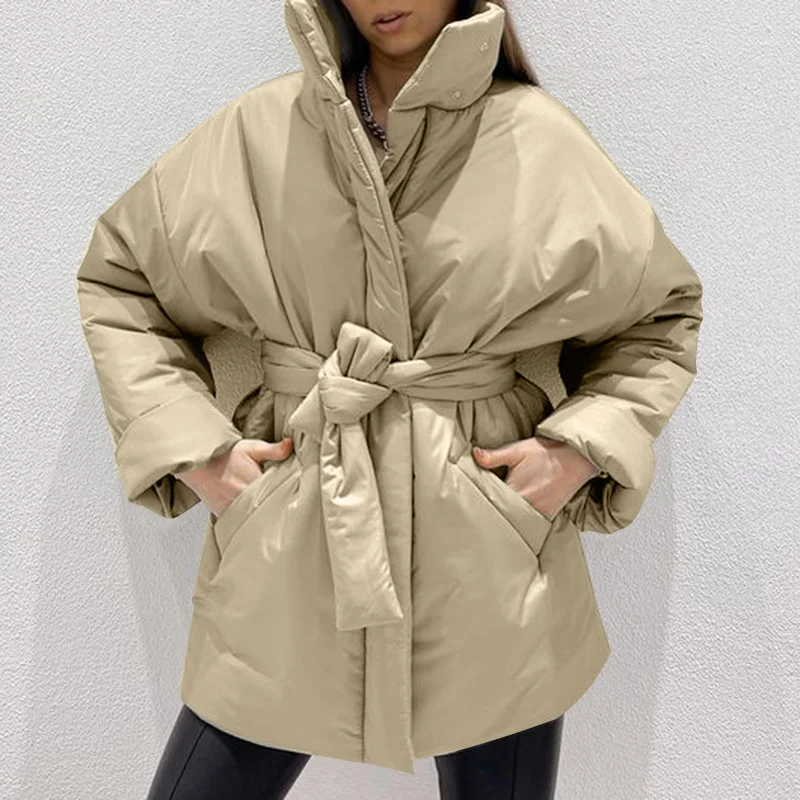 Long Coats Cotton Padded Winter Coat Female Casual Pocket Women Coat Padded Clothes High Quality Handmade