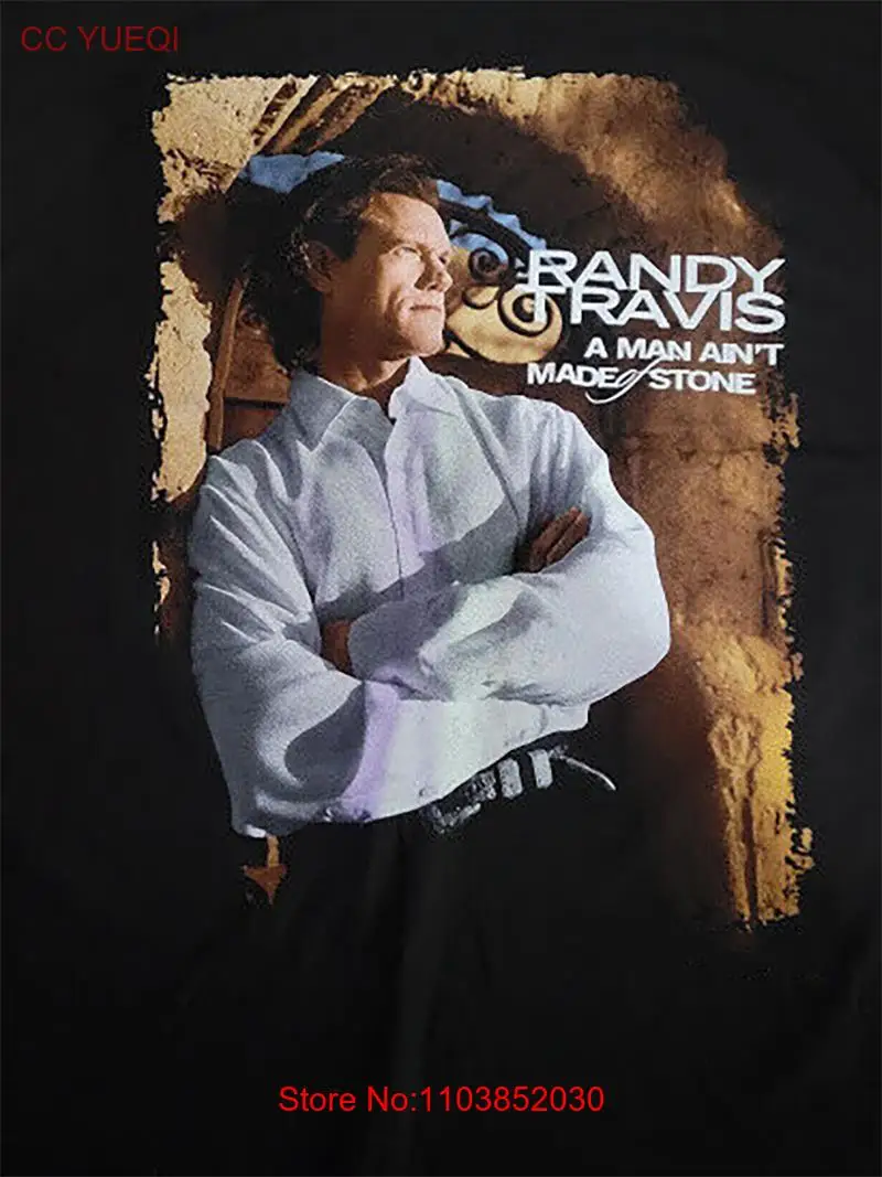 Хлопковая футболка для концерта с принтом Рэнди Трэвиса