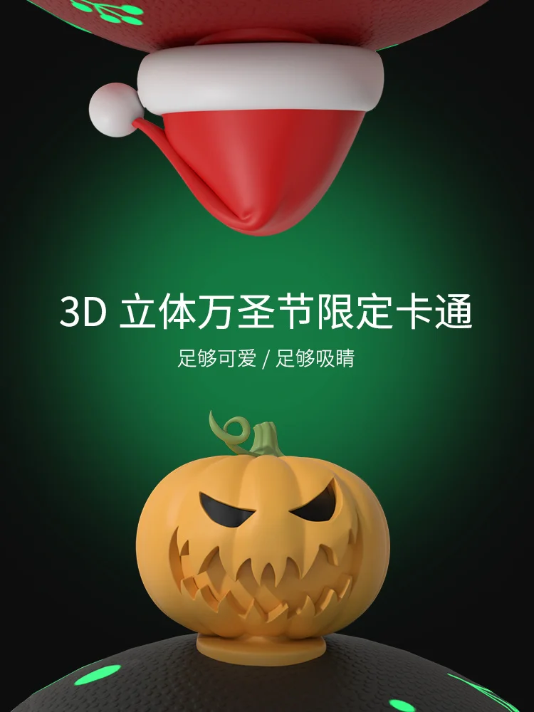 Fluorescence Halloween Pumpkin Shark Slippers Man Women The Dark Night 4cm Thick Soles Women Slipper Couples Home Flip Flops