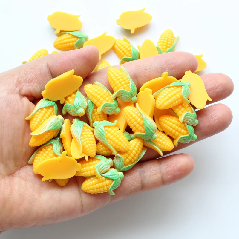 10 шт. имитация фруктов кукурузы милая искусственная зернистая смола фото