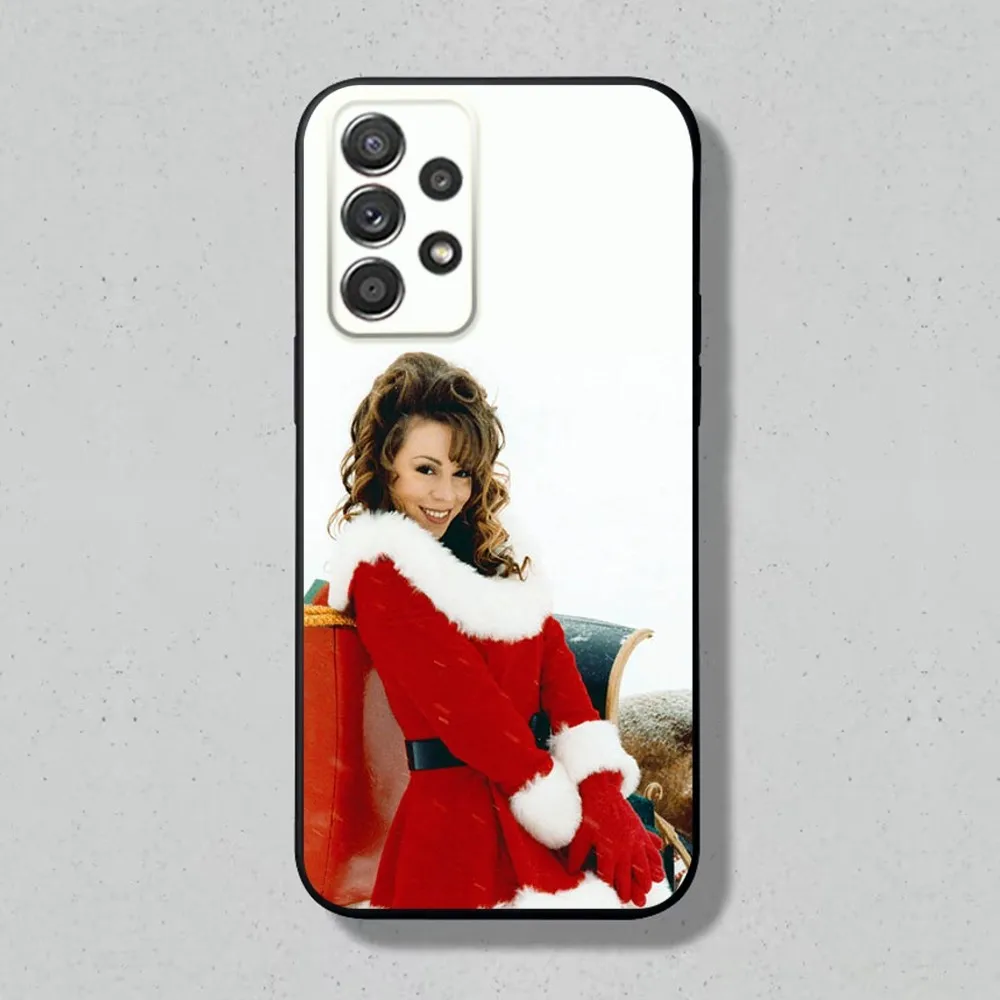 Рождественский чехол для телефона Mariah Carey Samsung S24 S23 S22 S21 S20 S10 S10E S9 Plus FE Note 20 Ultra 10 9