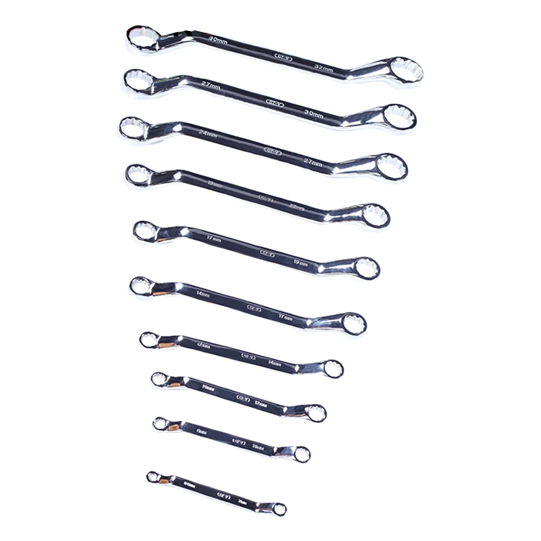 

10 шт. набор гаечных ключей с двойным хромированным покрытием из углеродистой стали