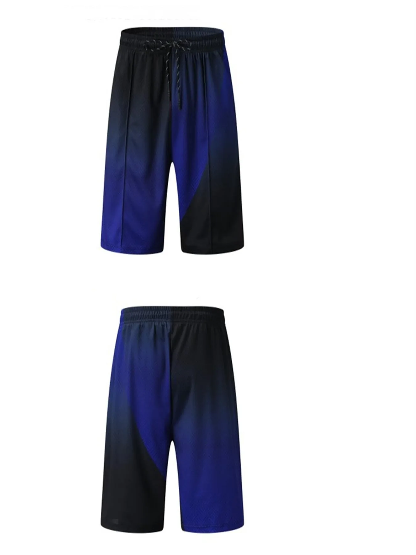 New Men's Golf Clothes 3D Gradient Color Printed POLO Shirt Short Sleeve and Casual Shorts 2-Piece Fashion T-shirt Suit Men