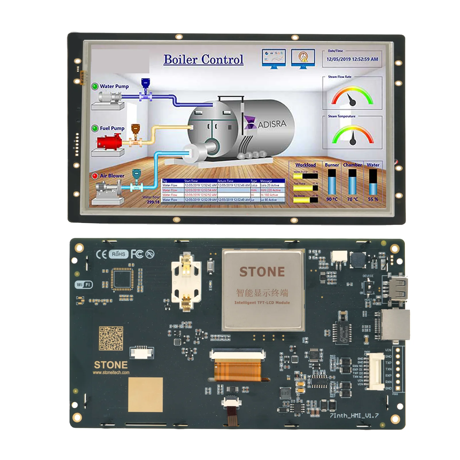 3.5 to 10.4 Inch Smart HMI Programmable TFT LCD Module Smart Touch Screen Display with UART Interface for Industrial Use