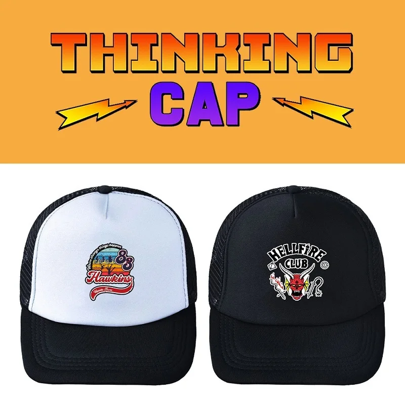

56-60cm Stranger Things The Upside Down Trucker Hat for Fans Men Women Adjustable Unisex Baseball Cap Summer Snapback Hats