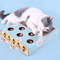 cat toys interactive solid wood hamster corrugated paper cat scratch board nest cat scratch ball catch hunt mouse cat puppy toys