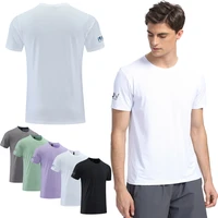 prints running short sleeve 2022 new quick dry casual outdoor sport tees jogging bodybuilding shirt men gym fitness t shirts