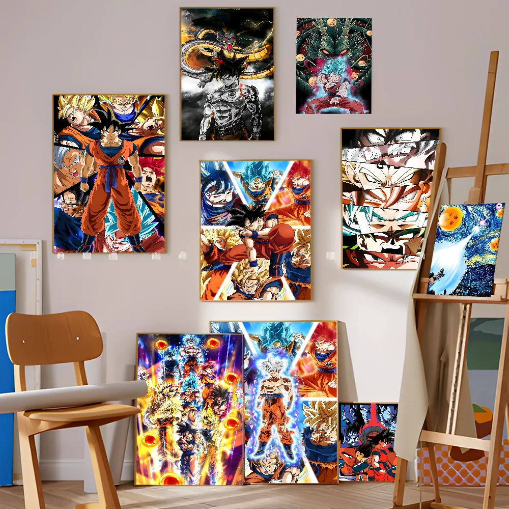 Cool D--Dragon-D-B-Manga Art Balls Z Anime Classic Vintage Posters Whitepaper Prints Artwork Kawaii Room Decor