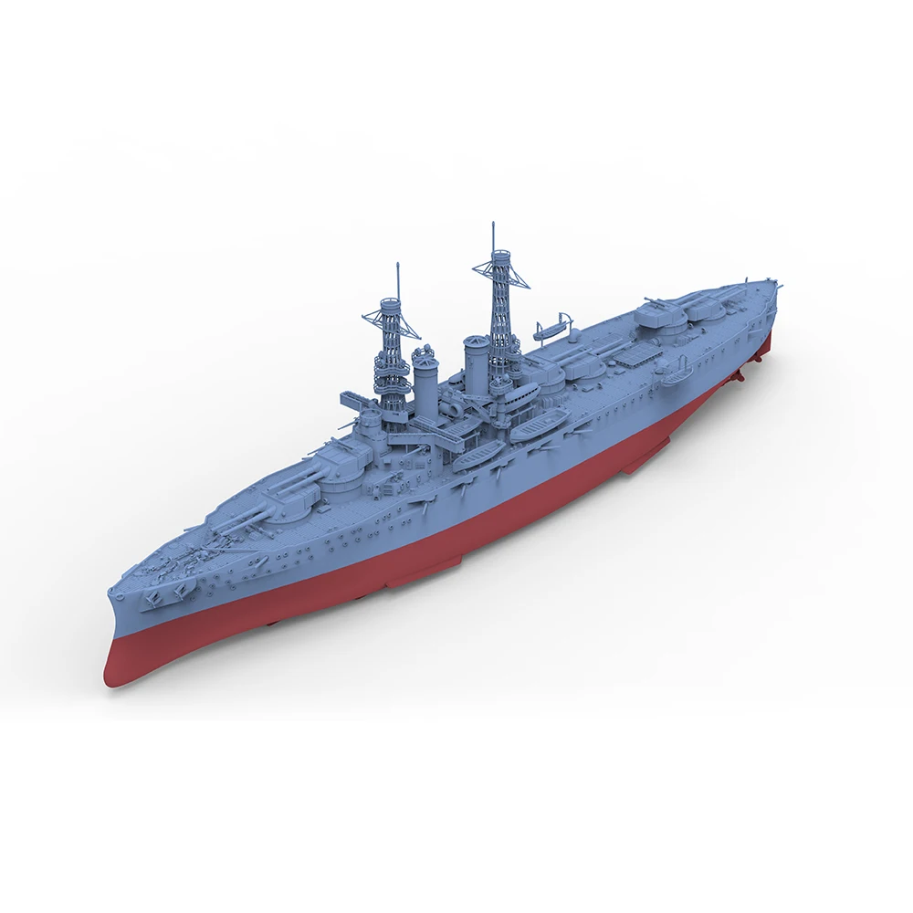 

SSMODEL 1000521S 1/1000 3D Printed Resin Model Kit USN North Dakota Class Battleship BB-29 Full Hull