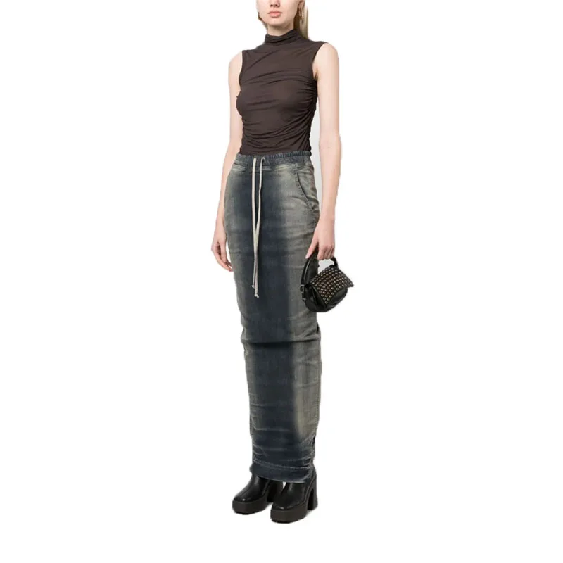 

Юбка-миди женская джинсовая в винтажном стиле, Y2k