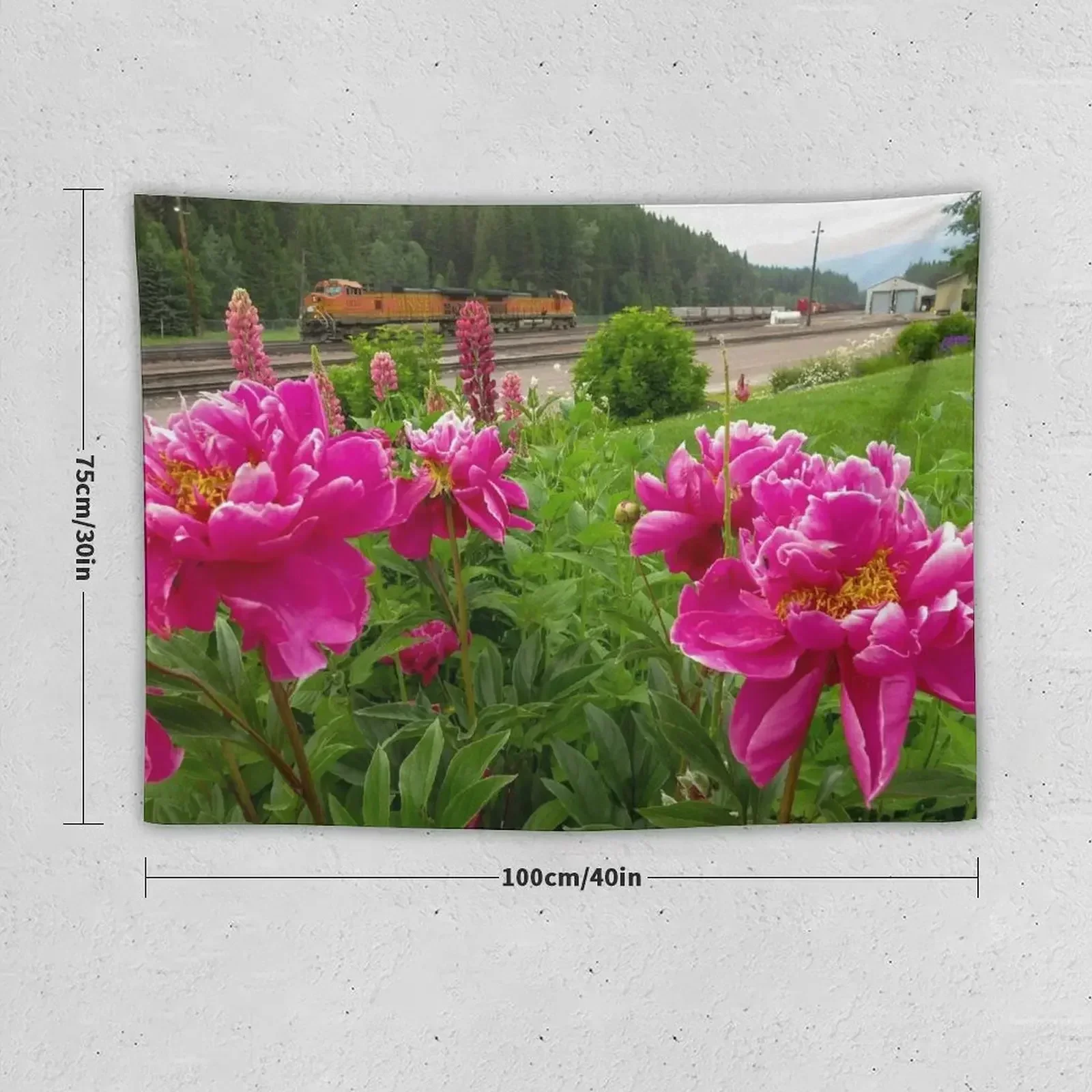 Поезд в Эссессе гобелен MT обои с грибами эстетический для домашнего декора