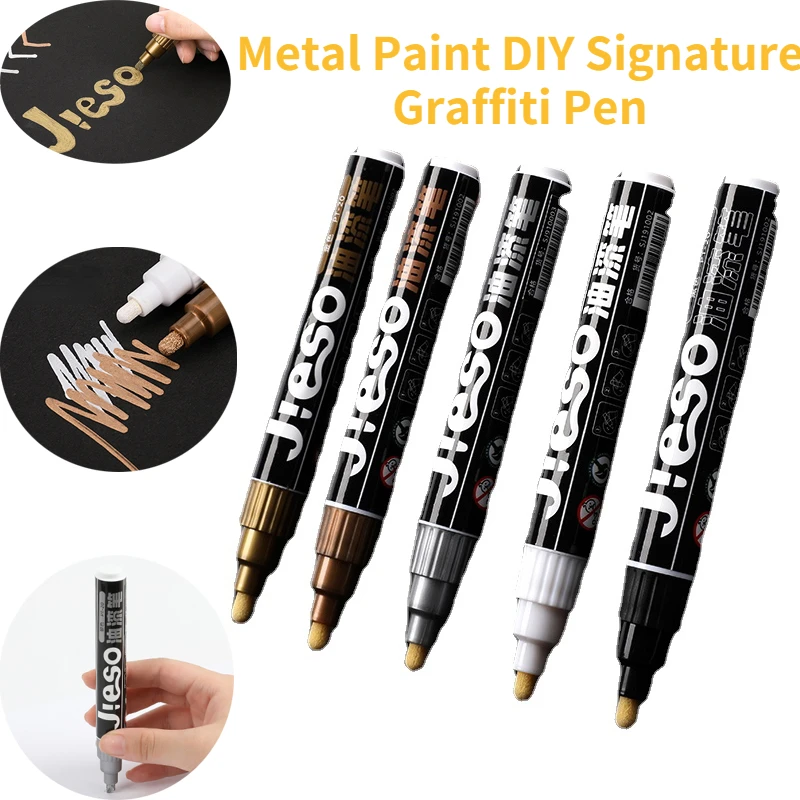 

2022 Large Capacity Paint Pen Waterproof and Non-fading Industrial Oily Marker Pen DIY Shoes Glass Ceramic Art Creation