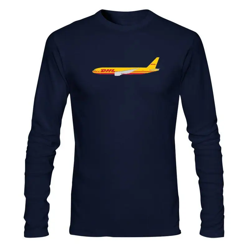 Мужская одежда Новинка DHL авиационный логотип по всему миру черная или белая