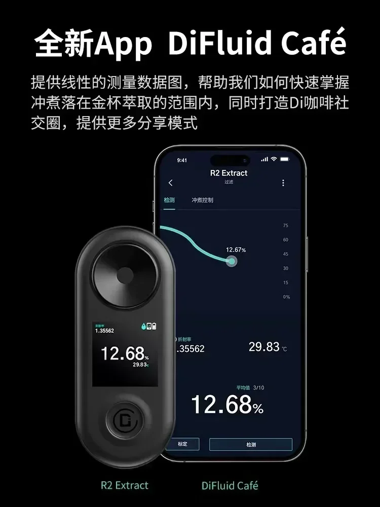 DiFluid R2 профессиональный интеллектуальный измеритель концентрации кофе