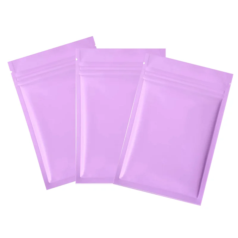 

30pc Small Zip Lock Foil Bags Food Package Colored Flat Mylar Bags Resealable Ziplock Pouch for Candy Bath Salt Packaging Cheap