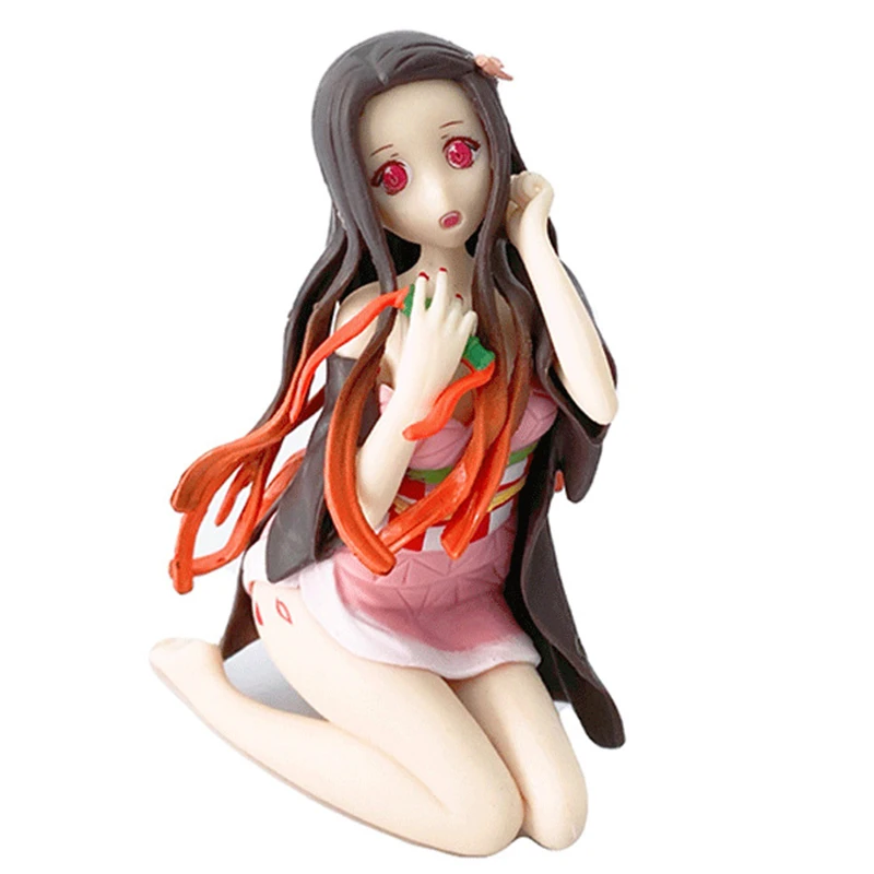 

Kimetsu No Yaiba Anime Figurine 10cm Cute Sexy Nezuko Figure Model Doll Toy Demon Slayer Action Figures PVC Collection Gifts