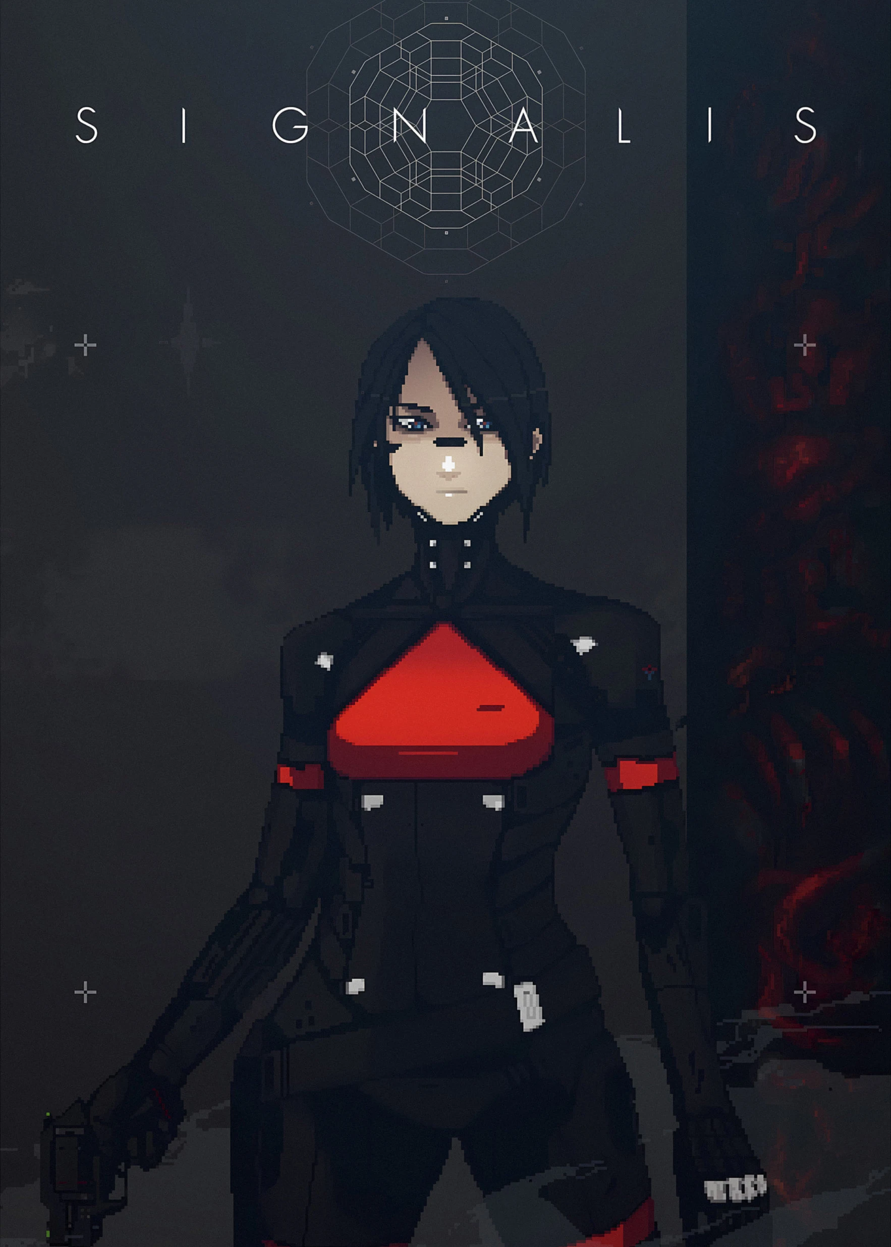 

Космический стиль, психологический ужас, игра Signalis, постер, принты для видеоигр, холст, живопись, настенные художественные фотографии, украшение для дома и комнаты