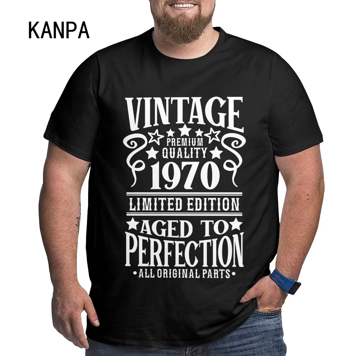 Vintage Legends Are Born In 1970 T Shirt Men Short Sleeved Cotton Tee Age To Perfection Tshirt 50 Years Birthday Gift T-shirt