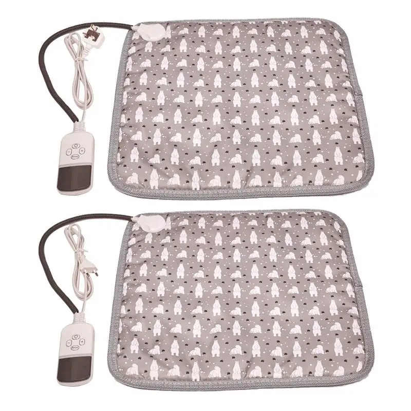 

Heated Pet Pad Electric Cat Heated Blanket Waterproof Chew Proof Warming Mat With Temperature Adjustment And Timing Function For