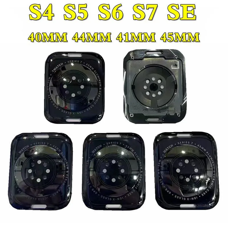 

1 шт. (нержавеющая сталь) без цепи, задняя крышка батарейного отсека, стеклянная рамка для Apple Watch серии s7, 45 мм