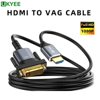 ukyee hdmi to dvi cable bi directional nylon braid support 1080p full dvi d male to hdmi male adapter cable gold plated