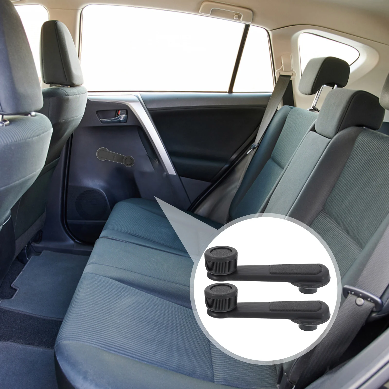 

Window Handle Crank Car Riser Winder Accessories Replacement Handles Grey Vehicle Plastic Spline Socket Casement Operator