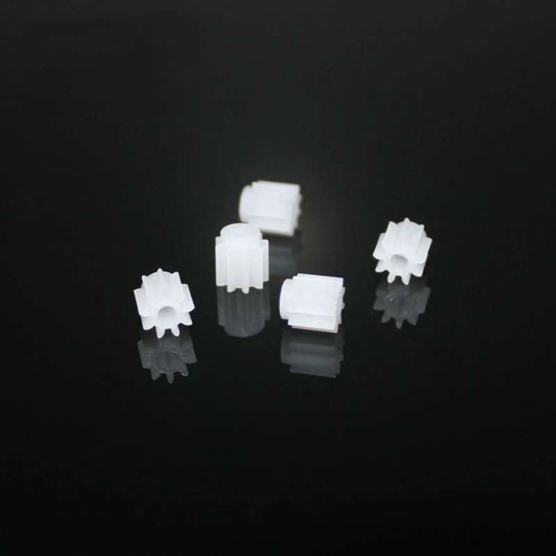 

100 шт. 0,5 м 9 зубьев 2 мм зубчатая шестерня 92A пластиковый вал шестерни двигателя шестерни s DIY RC модель игрушечного автомобиля лодки