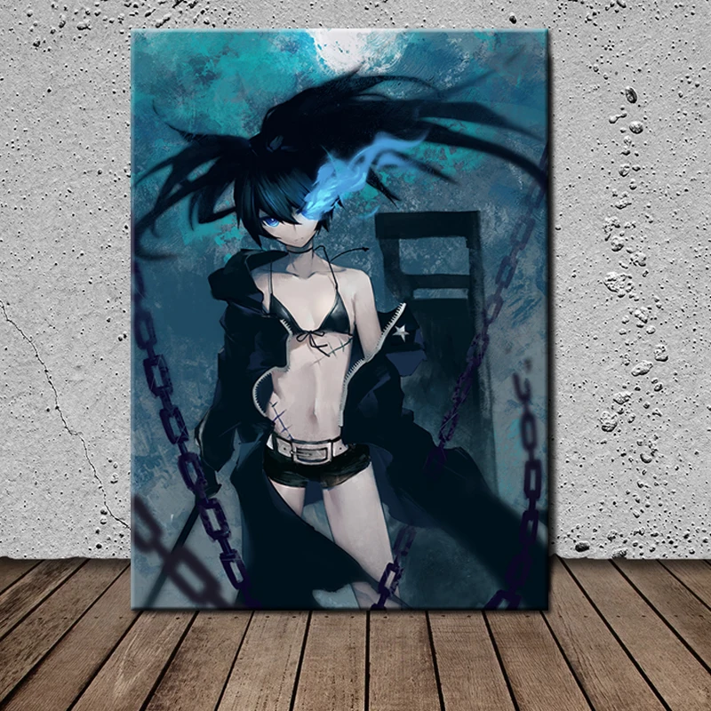Настенный плакат с аниме BLACK ROCK SHOOTER DEAD MASTER картина для домашнего декора коллекция