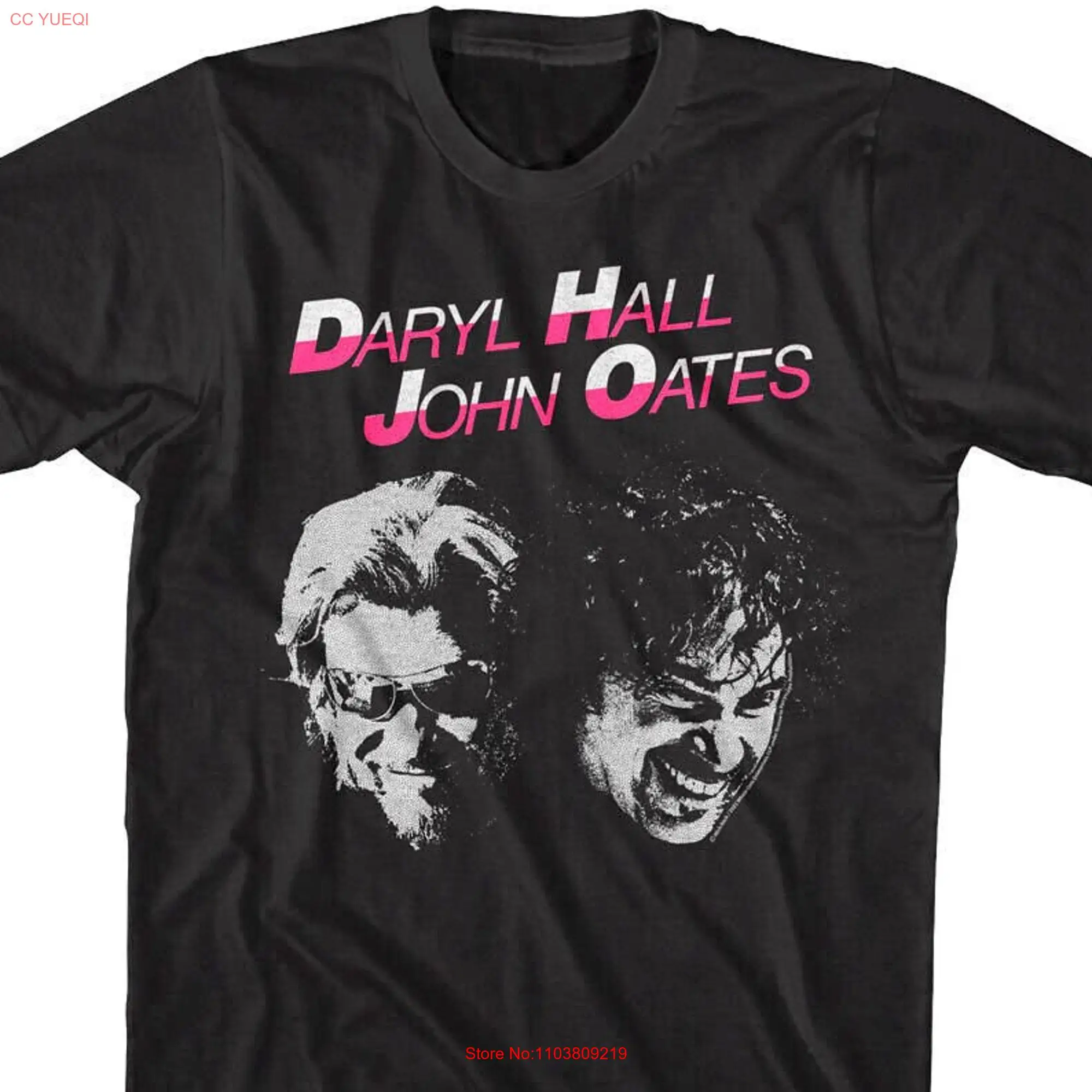 Мужская винтажная футболка с длинным или коротким рукавом рисунком лица Холла