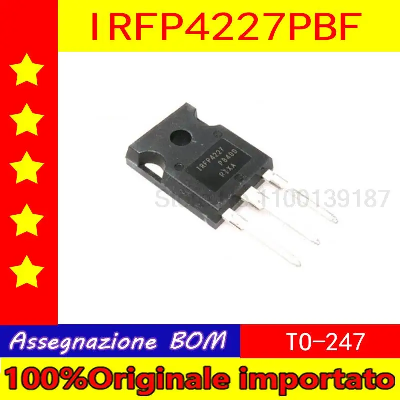 

100% Оригинальный импортный 10 шт./лот IRFP4227PBF IRFP4227 TO-247 FET 200V 65A