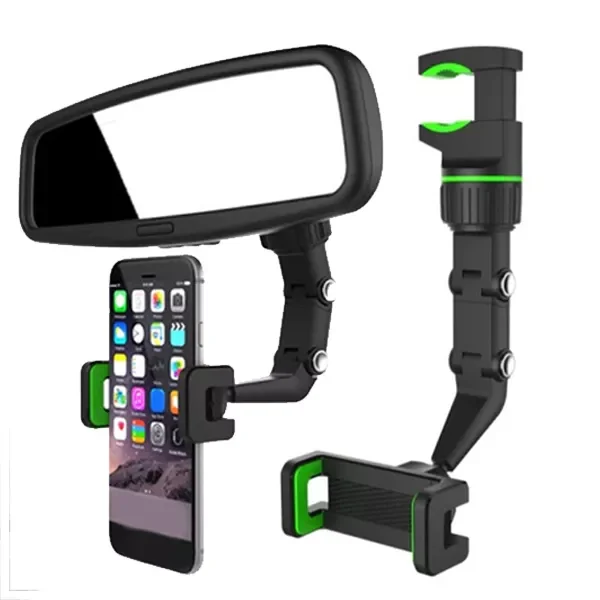 

1Pcs Car Phone Holder Mount for Rearview Mirror Seat Back Headrest Hanging Clip Mobile Phone Support Stand Adjustable Bracket