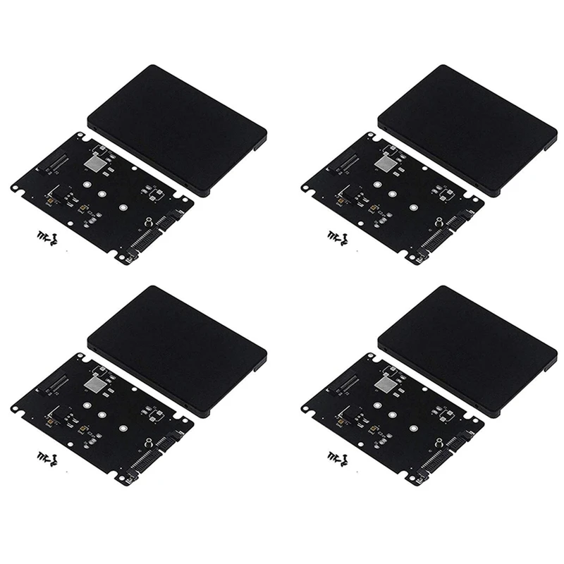 

4X M.2 NGFF To 2.5 Inch SATA SSD/MSATA To SATA Adapter Card Case (B Key For PC Adapter M2 +M Desktop Socket NGFF )