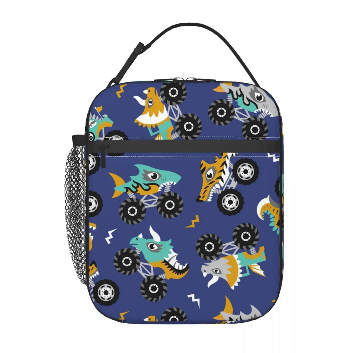 

Fresh Keeping Lunch Bag Scary Animal Monster Trucks Cooler Bag for Drinking Insulation Thermal Bag Insulation Ice Pack