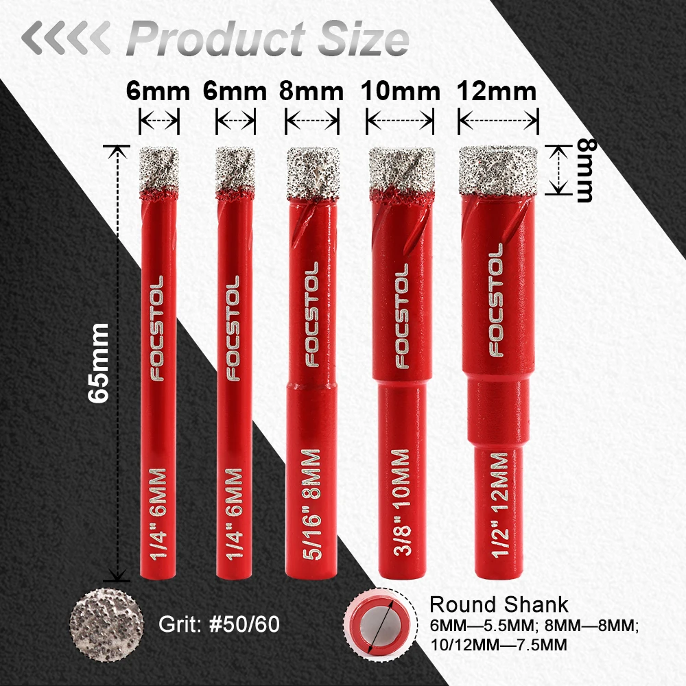 

FOCSTOL Алмазное сверло 6 мм для плитки