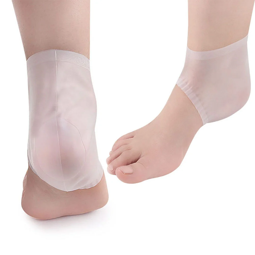 

Heel Gel Socks Cracked Spa Sleeve Dry Guard Cover Moisturizing Repair Protectors Moisturizer Open Toe Silicone Protector
