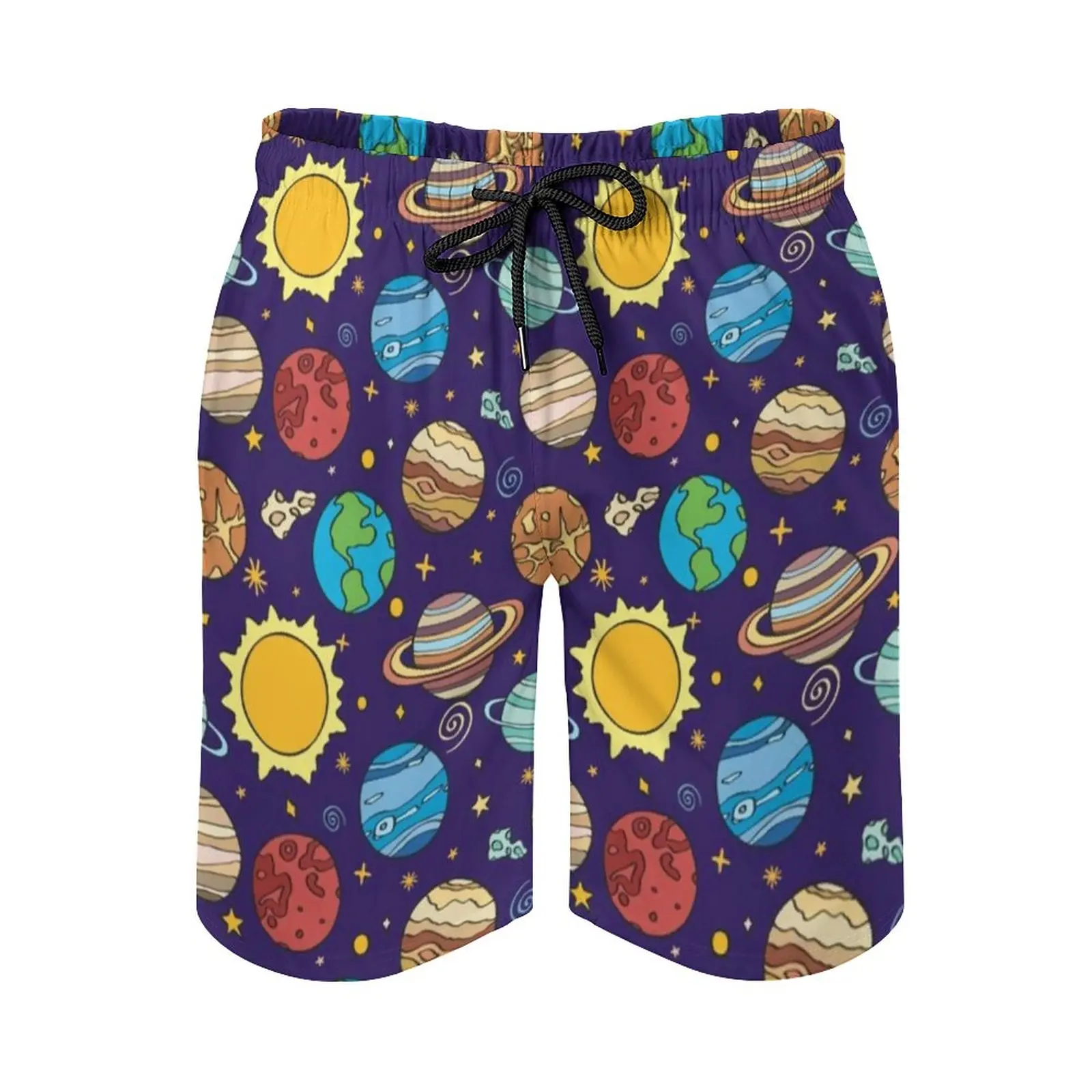 Плавки мужские солнцезащитные с мультяшным принтом удобные пляжные короткие