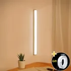 Светодиодный светильник для шкафа, кухонная Беспроводная лампа с затемнением, с зарядкой от USB, с датчиком движенияруки, ночник для спальни, светильник