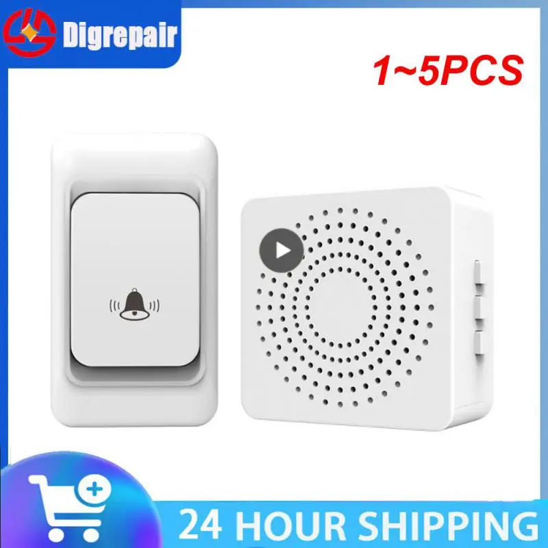 

Популярная новинка, водонепроницаемые кнопки, 150 м, удаленный домашний умный дверной звонок, 38 колец, лидер продаж, 1 ~ 5 шт.