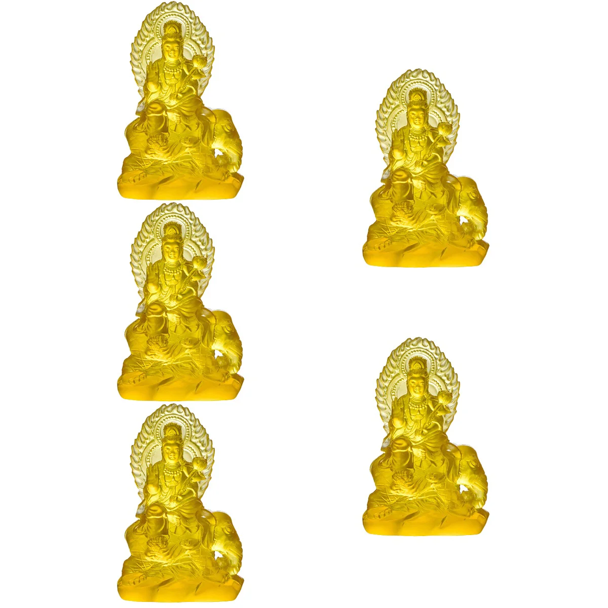 5x For Home Home Office Temple Decoration Figurine For Home Statue Adornment for Office Home