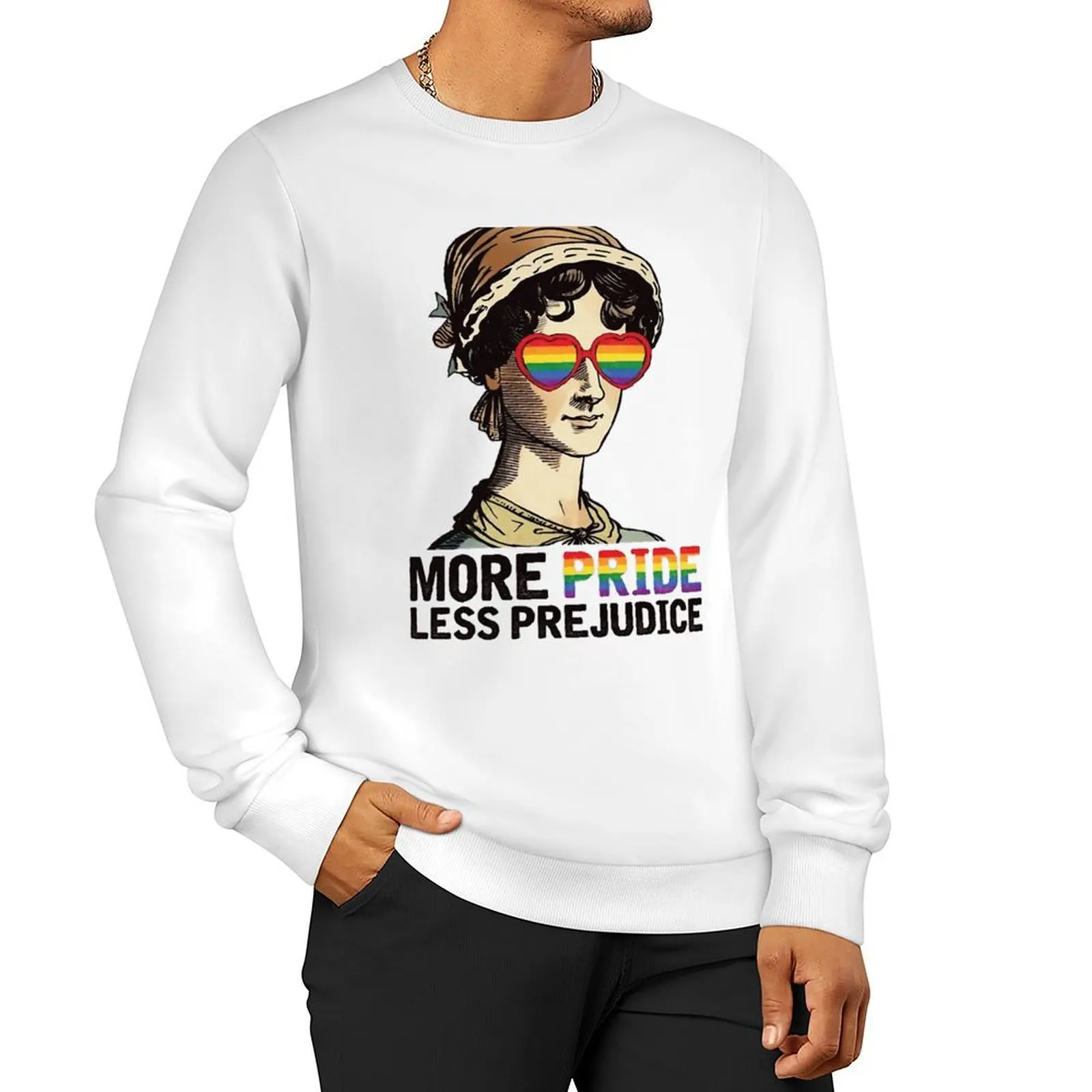 Свитшот мужской с принтом Джейн Остен гордости Элли монтти-Ши осенний