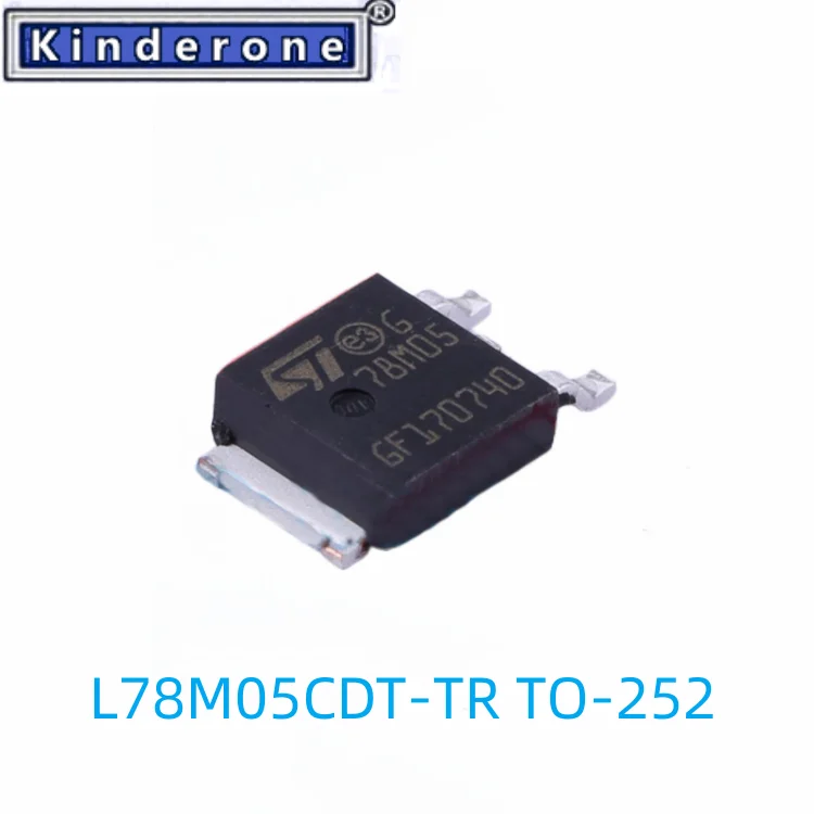 

5-100PCS L78M05CDT-TR L78M Series 500 mA 5 V Three Terminal Positive Voltage LDO Regulator - TO-252