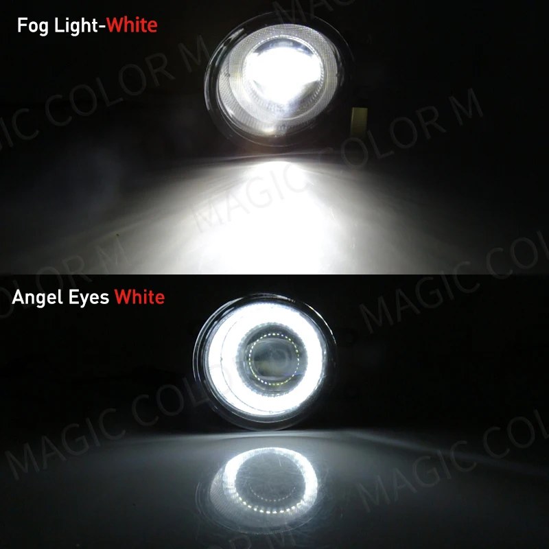 2 шт., противотуманные фары с ангельскими глазками для Toyota Highlander Kluger Avalon Prius C-HR CHR Estima 4Runner, автомобильные светодиодные дневные ходовые огни Len DRL