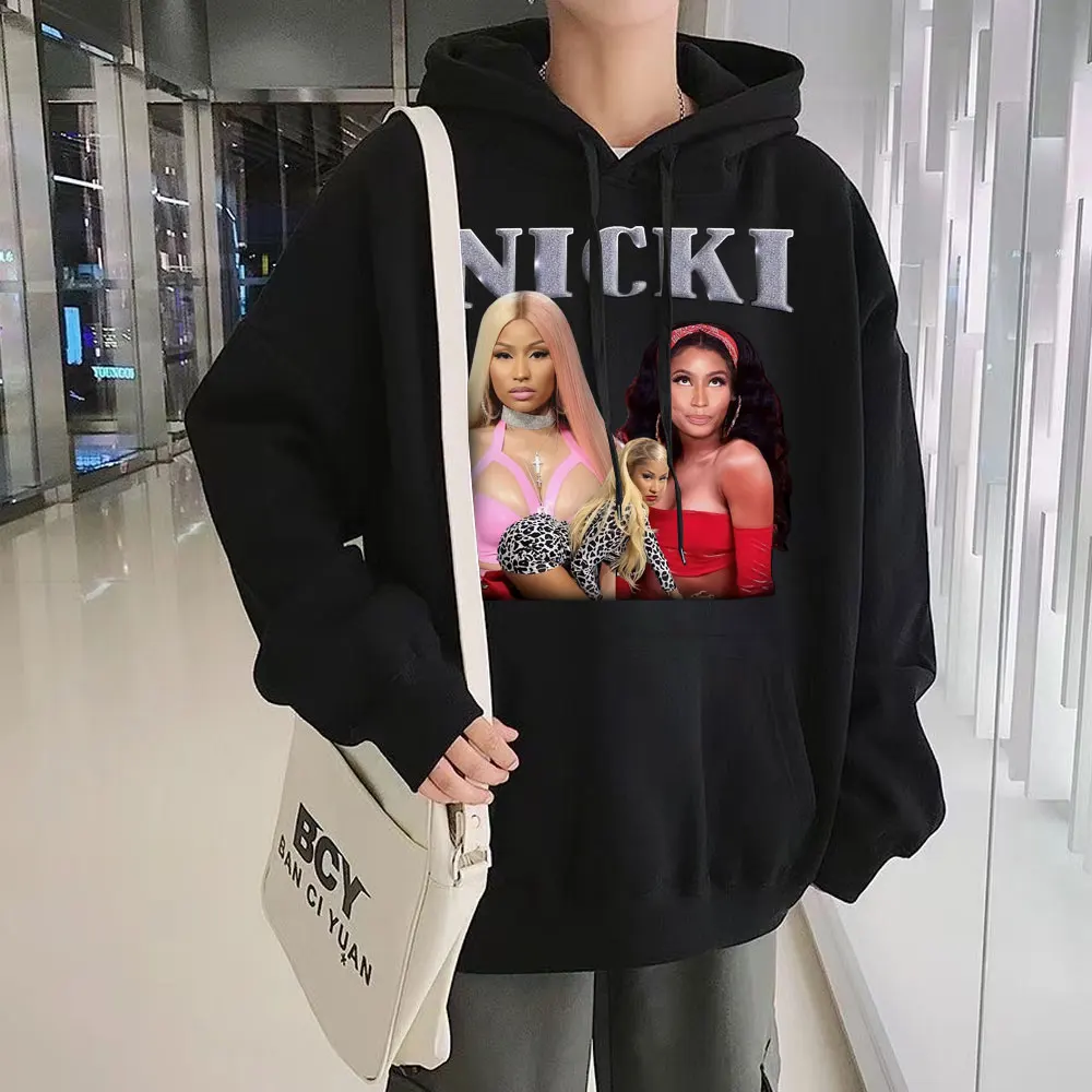 

Singer Nicki Minaj Graphic Hoodie Men Women Fashion Casual Oversized Long Sleeve Hoodies Hip Hop Winter Warm Casual Streetwear